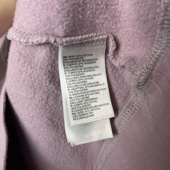 The North Face Hoodie Womens XS Purple Half Dome Logo Pullover Fleece Graphic - Picture 3 of 6